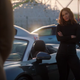 Mazikeen (Lesley-Ann Brandt) and her Audi R8.